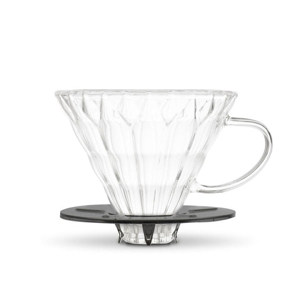 Yama Glass Cone Coffee Dripper - Black